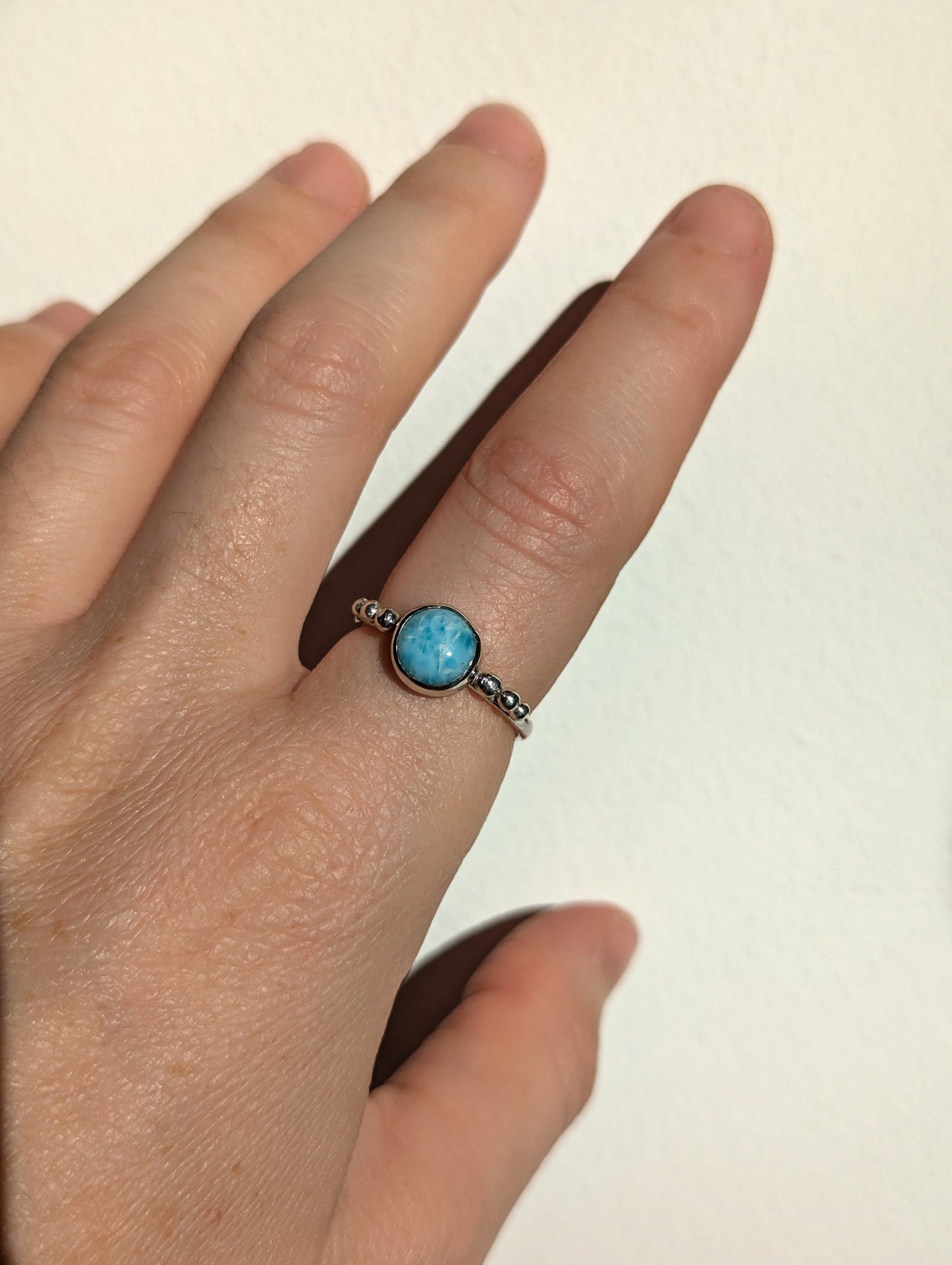 Anillo Larimar talla 17