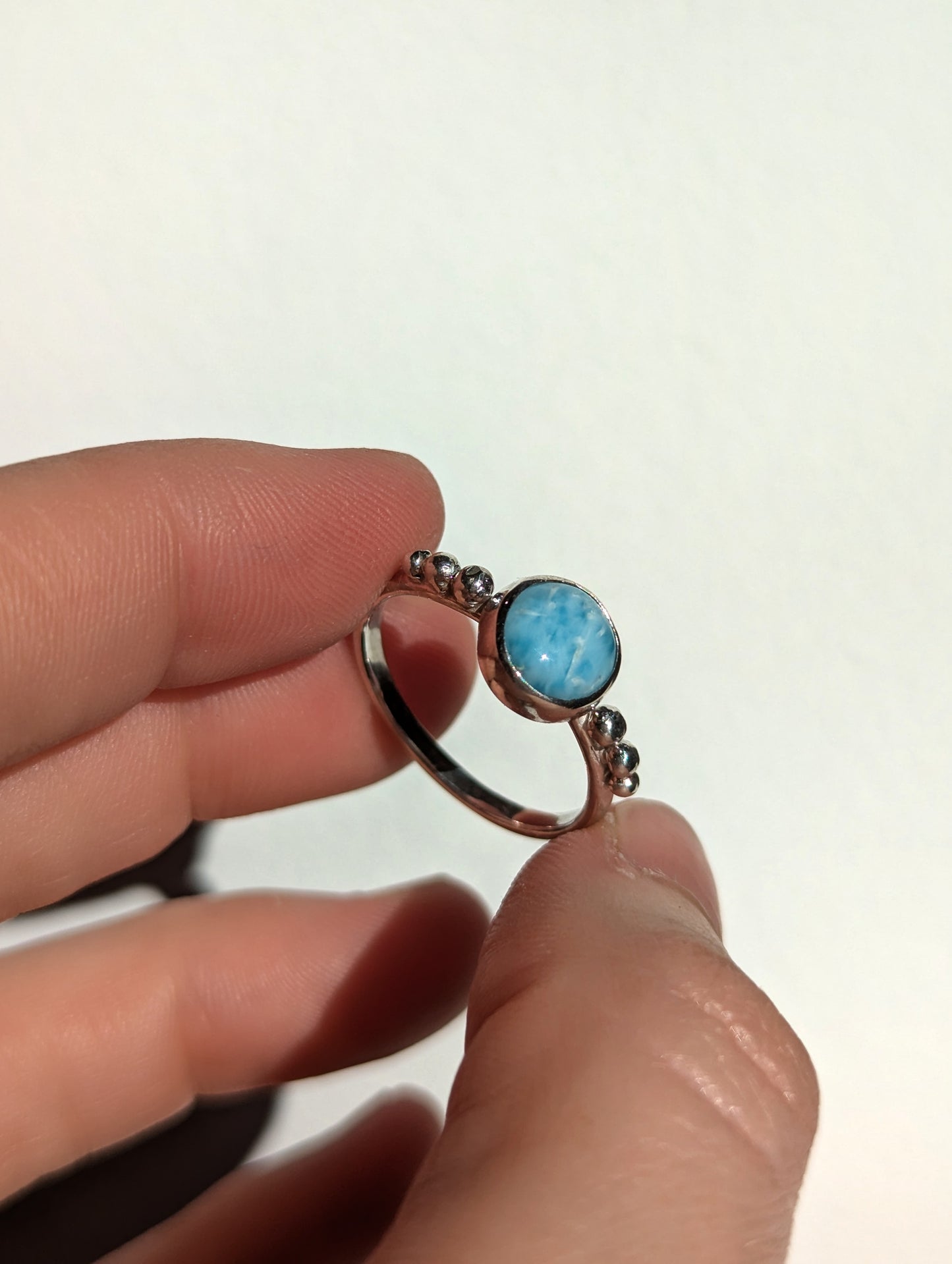 Anillo Larimar talla 17