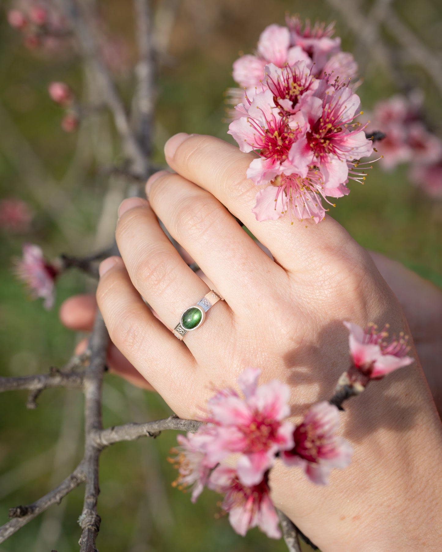 Anillo Turmalina Verde