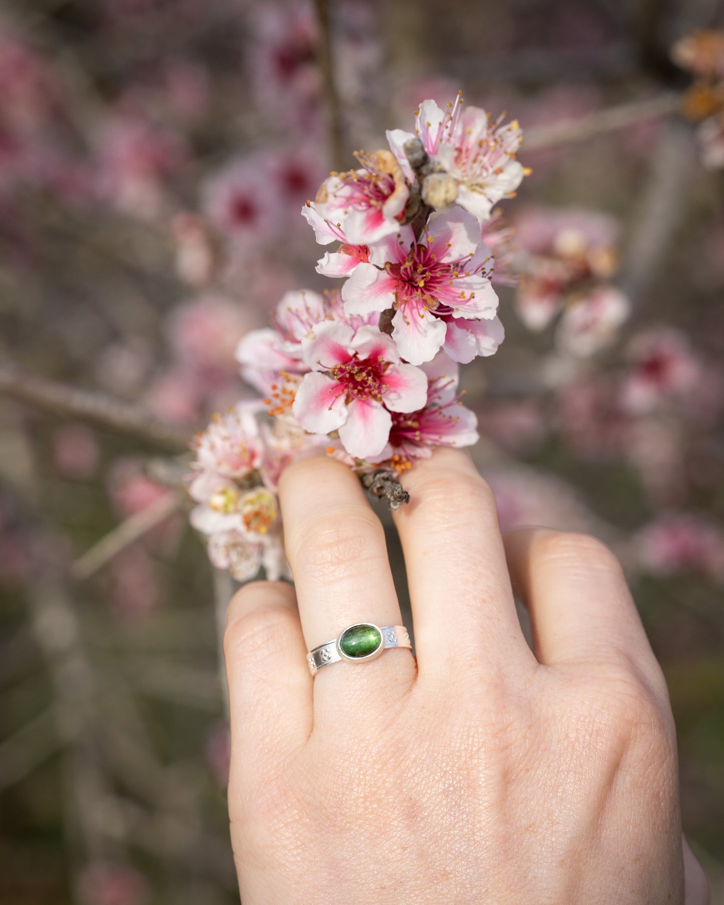 Anillo Turmalina Verde