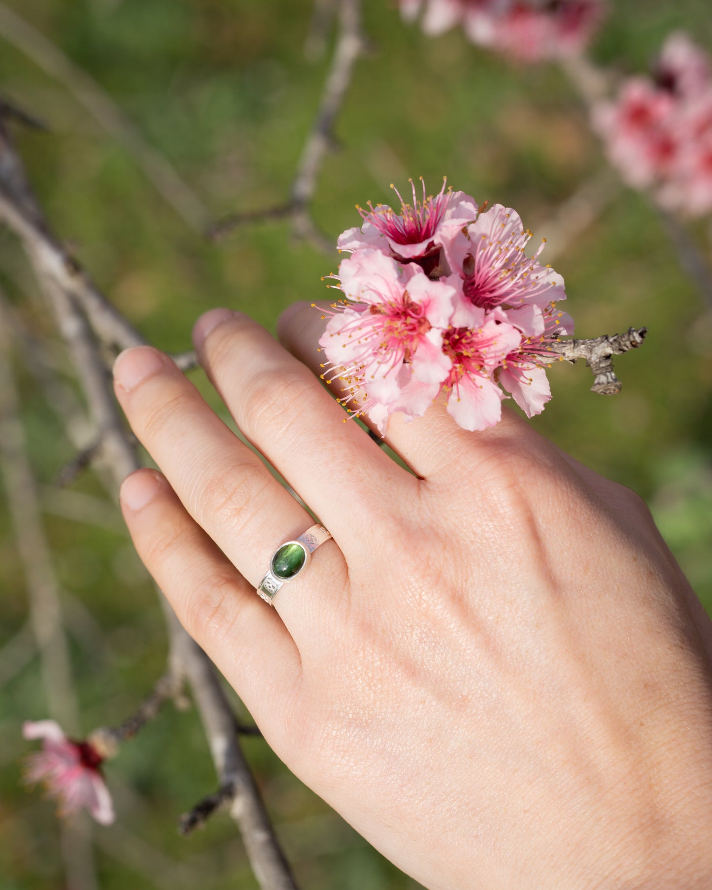 Anillo Turmalina Verde